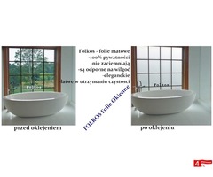 Folia na okna łazienkowe -Oklejanie szyb Folie do dekoracji wnetrz