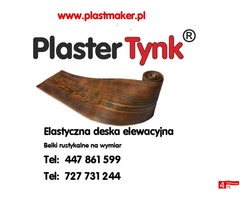 HIT, PROMOCJA PlasterTynk- elastyczna deska elewacyjna , imitacja drewna